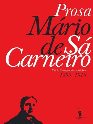 cover image of Prosa  Mário de Sá-Carneiro